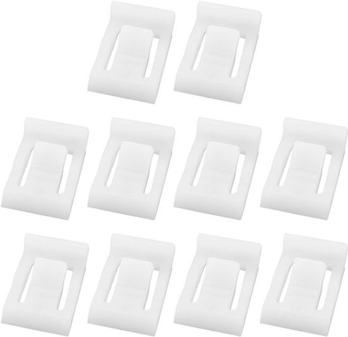 Hoekbegrenzingsscharnier 90 graden - 10 Stuks - Kunststof - Deurmontage - Ruw - Afmetingen 8,8 x 3,6 x 13 mm - Deurscharnier