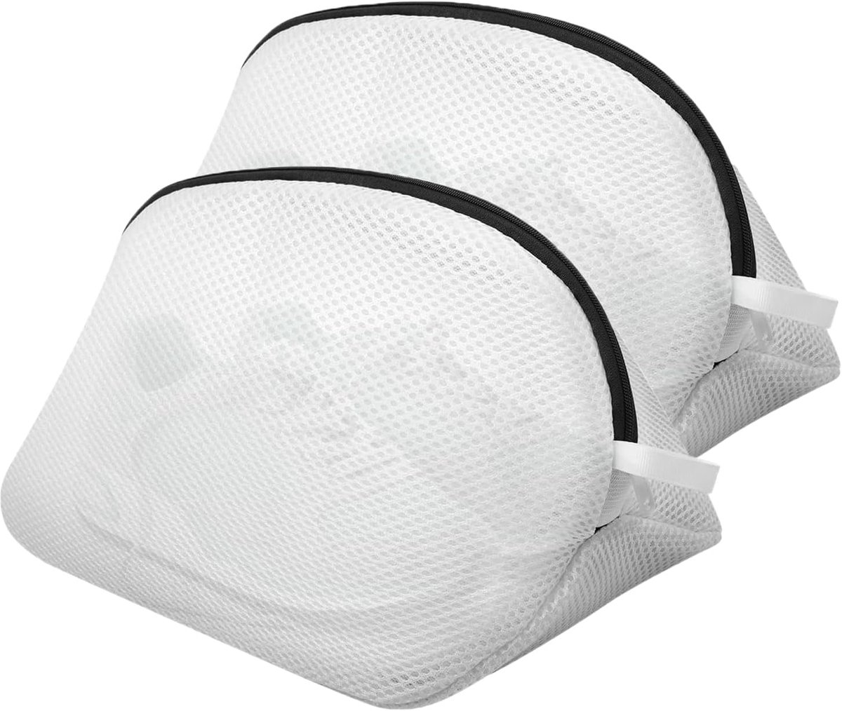 Schoenwaszakken, 2 stuks schoenwasmachinezak, waszakken van mesh met duurzame ritsen, waszak voor schoenen/trainers voor in de wasmachine, opbergzak voor schoenen, sokken, beha's en kleding