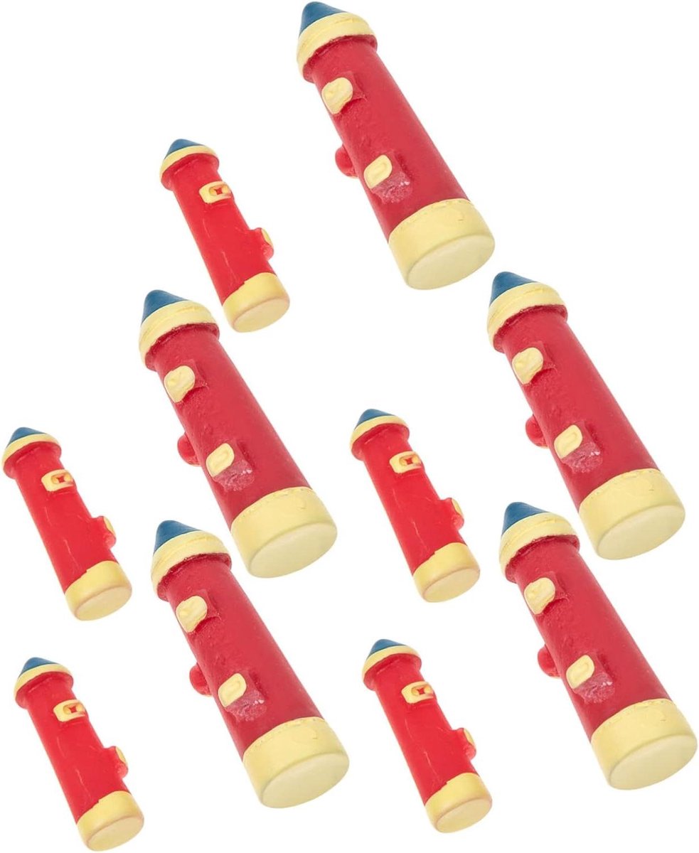 Vuurtoren Ornamenten - Miniatuur Bakens - Scène Decoratie - Hars Ambacht - 3.7x1cm - Diverse Kleuren