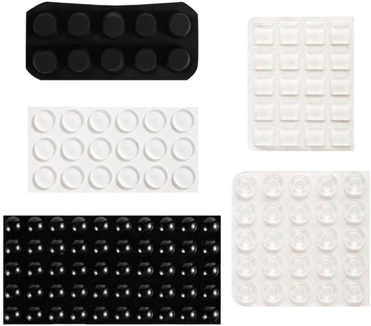 Bump Dots - Braillestickers - Siliconen hulpmiddelen - Zwart en Wit - Stickers voor blinden en slechtzienden - Ideaal voor ouderen