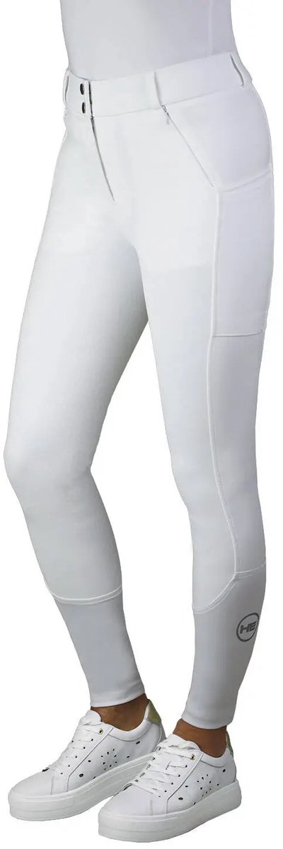 Damesbroek met volledige grip Horsenjoy Lexi Wit