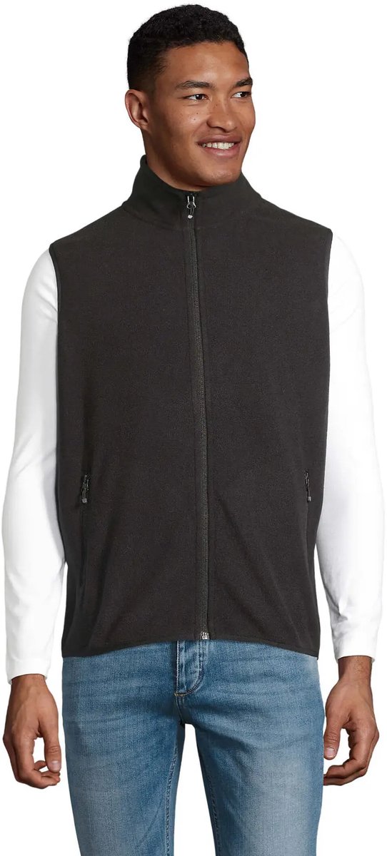 SOL'S Unisex Factor Zipped Fleece Bodywarmer L03822 - Black - XS