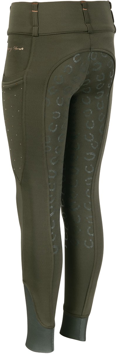 Harry's Horse Paardrijlegging Harry's Horse Loulou Full Grip Kids Donkergroen - 152