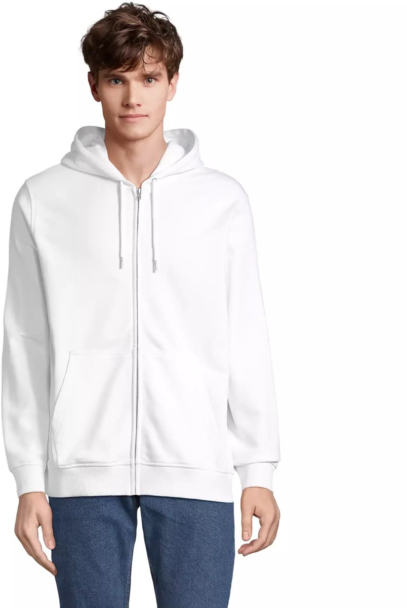 SOL'S Unisex Full-Zip Hoodie Calipso L04237 - White - 3XL