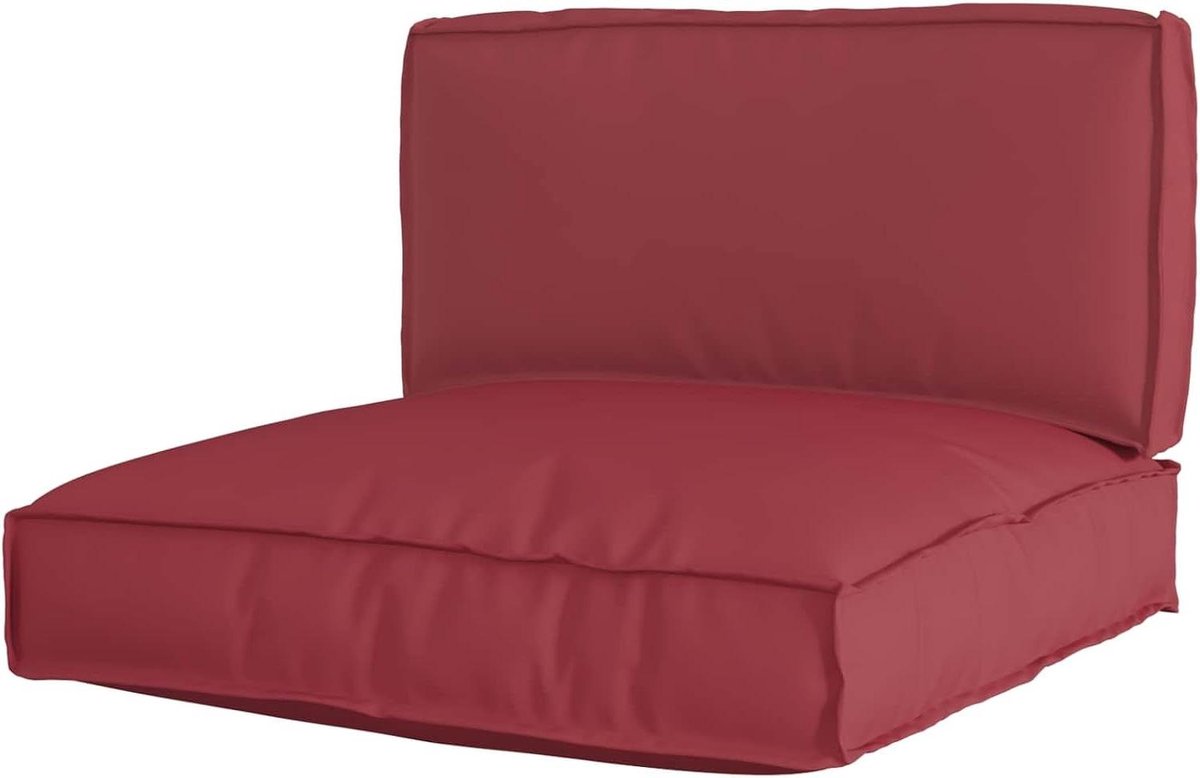 Pallet Kussenset - Tuinkussens Loungekussens - Terras Meubilereren - Waterafstotende Oxfordstof - 80x40x12 & 80x80x12 cm - Zwart