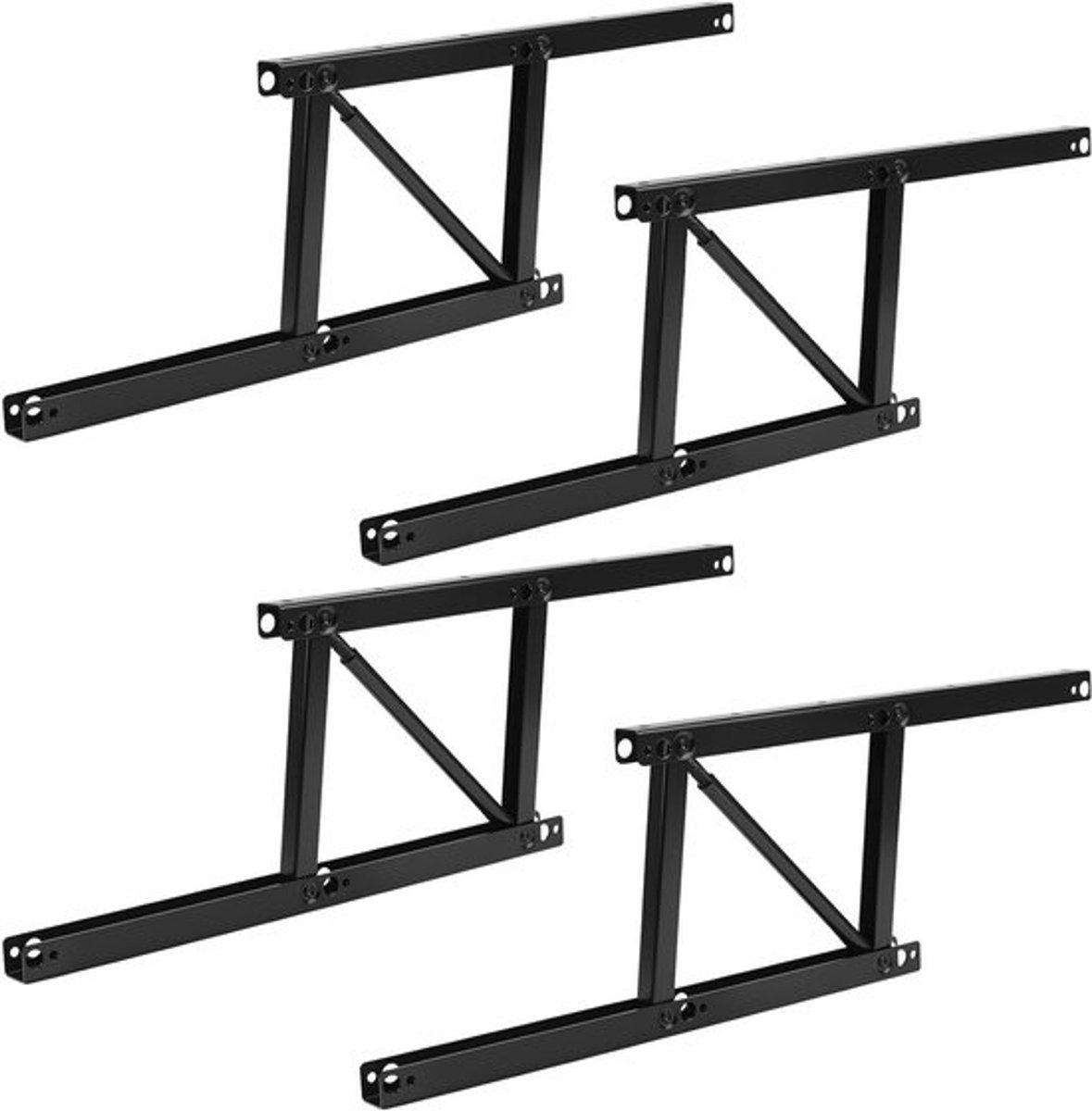 Set van 4 vouwbare scharnieren van 380 mm voor meubels - Ideaal voor salontafels en opklapbare meubels, sterke en duurzame vering