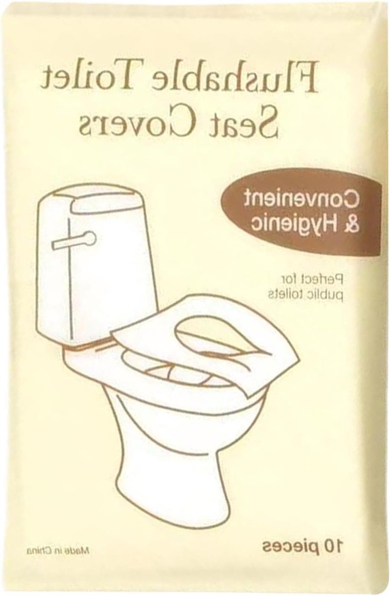 Toilet Seat Covers - Potty Liners - Hygiënisch Reizen - Wateroplosbaar Materiaal - 430 x 355 cm - Wit