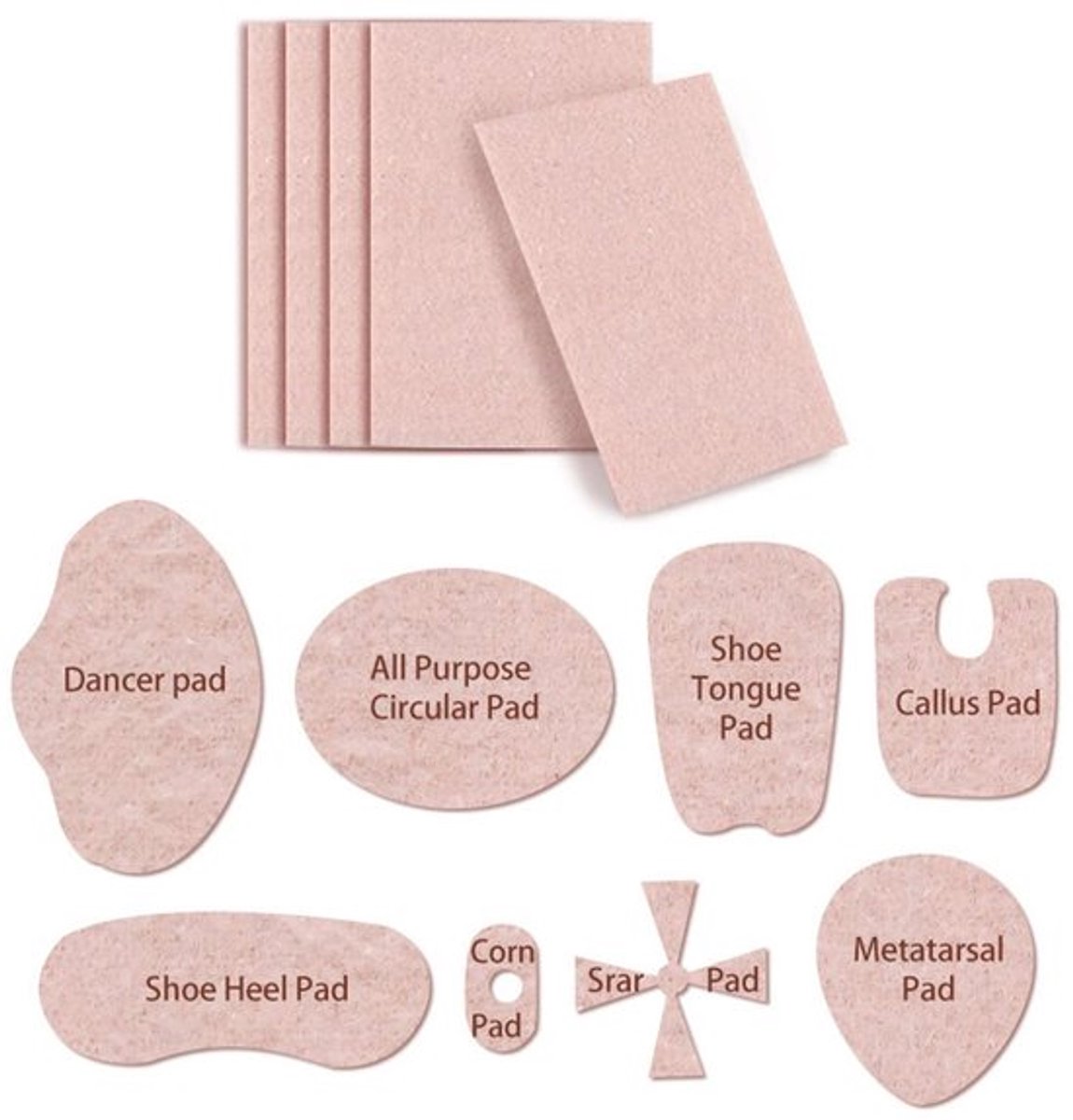 Preventiepads 24 Stuks - Antislip - Zelfklevend - Voetverzorging - Multifunctioneel - Blisterverpakking - Blisterpleisters