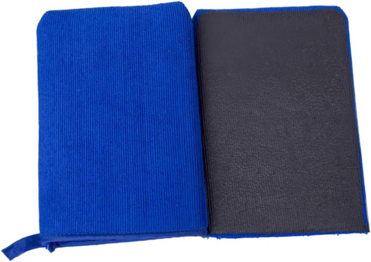 Autowashandschoen - Kleihandschoen Clay Towel - Auto Reinigen - Sneller dan Clay Bar - Medium - Blauw
