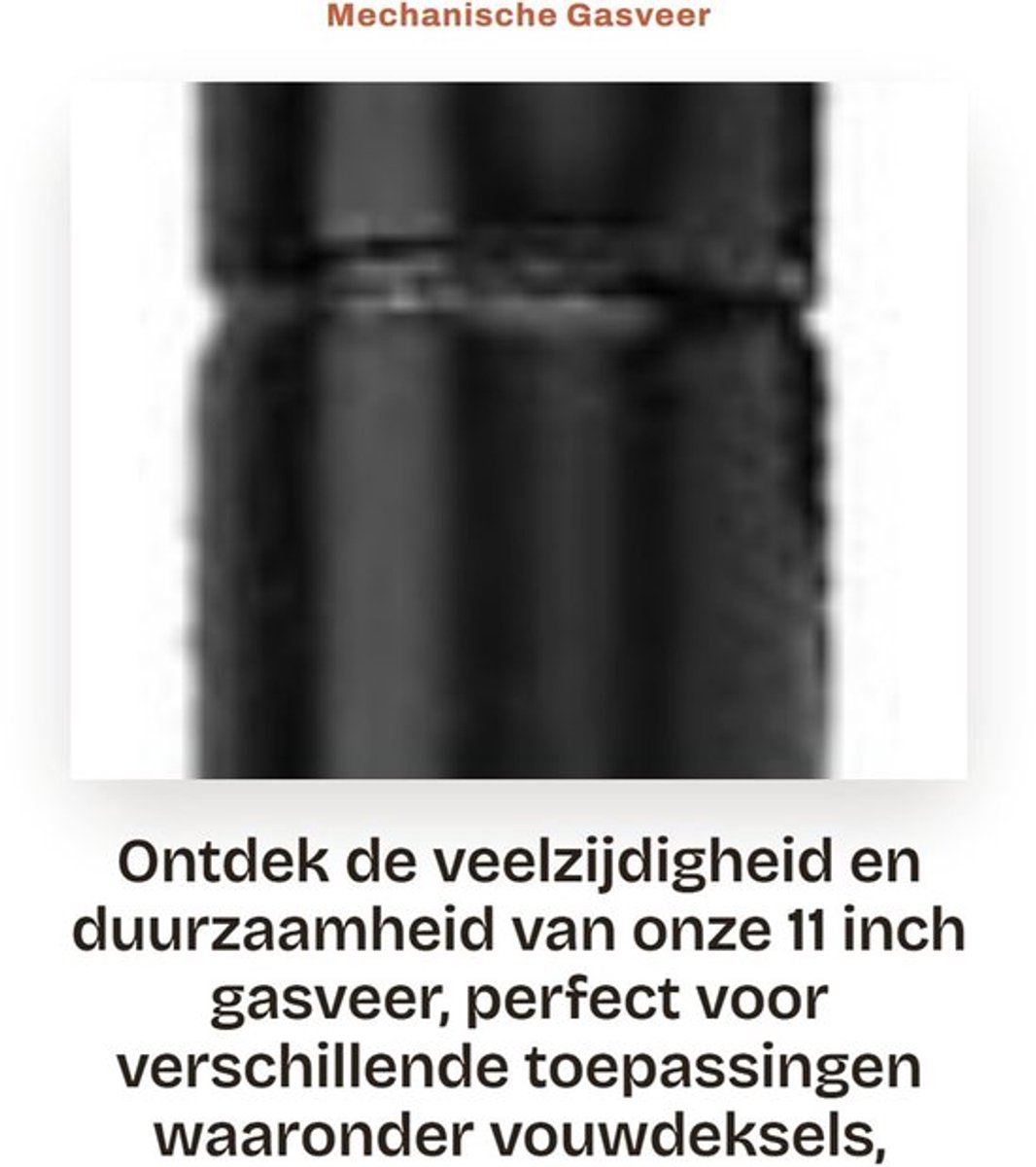 Gasveer 11 Inch - 100N/300N/500N - 280 mm Asafstand - 100 mm Slag - Schokbestendig - Duurzaam Materiaal - Dempers