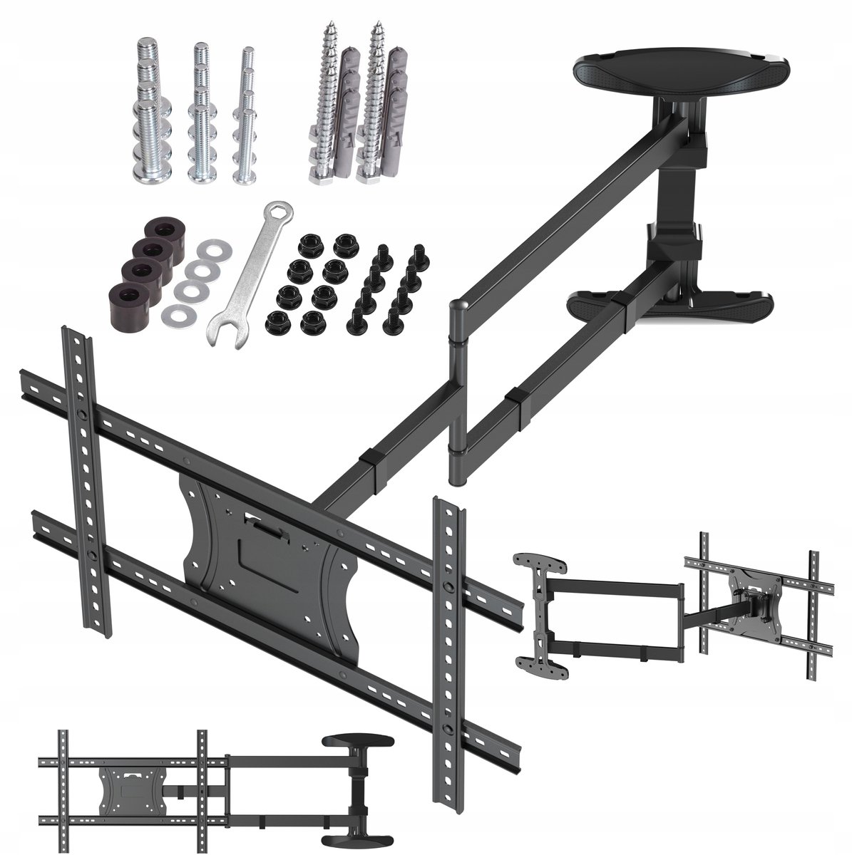Vetouson TV-muurbeugel 32-65 inch, 83.5cm uitschuifbaar, extra sterk