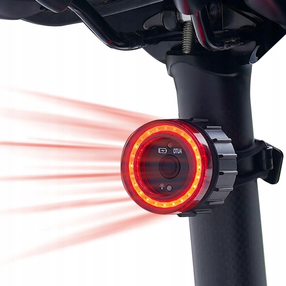 Fietslamp Achter Anti-diefstal met Afstandsbediening & Geluid