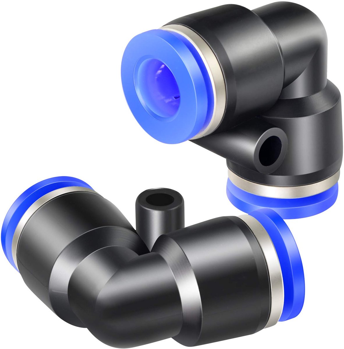 Pneumatische elleboog 6mm buis OD - Push to connect - Duurzaam materiaal - Eenvoudige installatie - ShopVlot