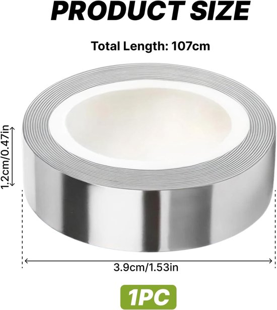 Zelfklevende Lood Tape 30 g voor Golfclubs en Tennisrackets, Verstelbaar en Ideaal voor Gewichtstoename, 10.7 x 1.2 cm, Geschikt voor Vissen en Pickleball — afbeelding 5