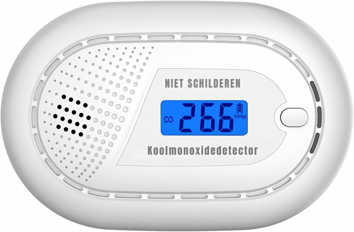 Lìon® Rookmelder - Koolmonoxidemelders - Koolmonoxidemelders/rookmelder - Koolmonoxidemelder 10 Jaar Batterijko - Wit - 120cm x 25cm x 70cm