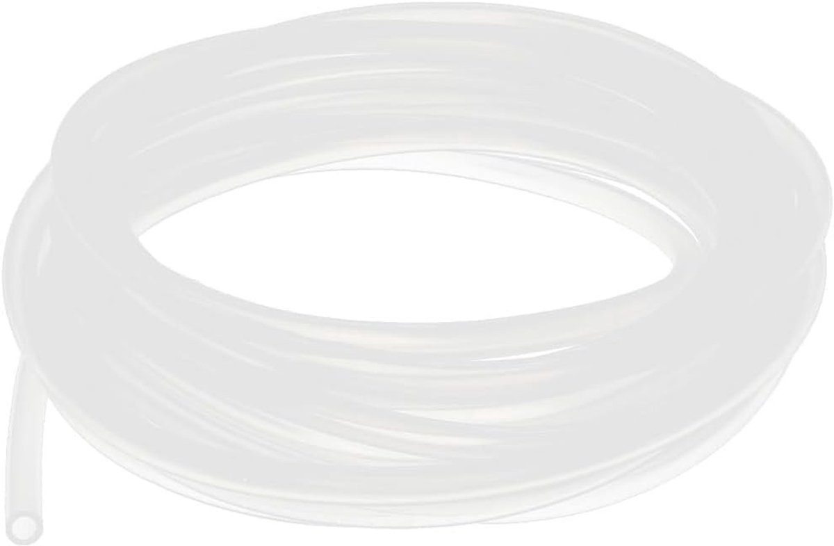 Flexibele Siliconen Rubber Tube 8mm ID x 10mm OD - 5m Lengte voor Water en Luchttransport, Ideaal voor Pompoenoverdracht en Tuinprojecten