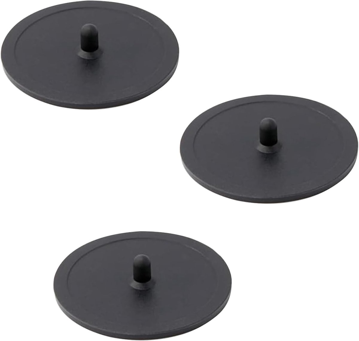 Set van 3 zwarte backflush discs van 50mm voor het reinigen van koffie- en espressomachines, duurzaam rubberen filterreinigingspad, ideaal voor optimale koffiesmaak