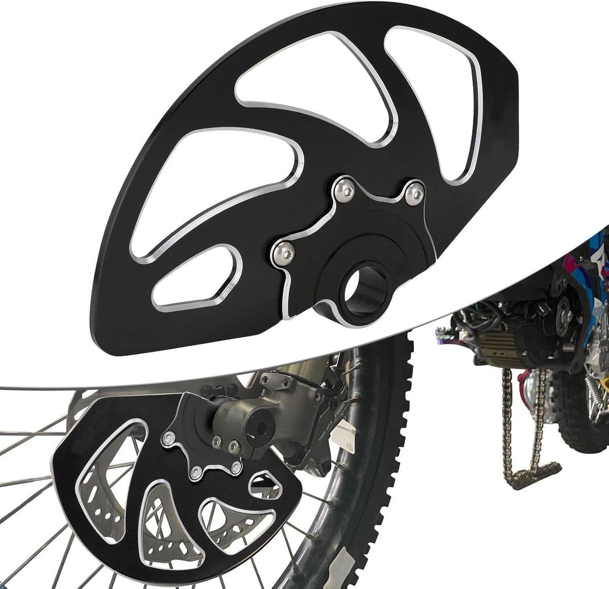 Brake Disc Protector for South Ron Aluminum CNC for Electric Motorcycle Cross Sur Ron Light Bee S/X L1e Talaria Sting - ShopVlot