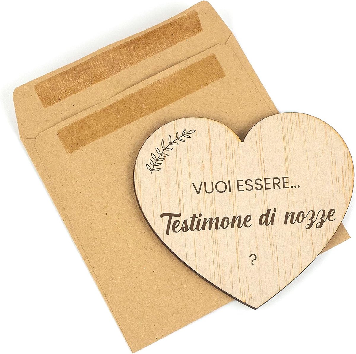 CONTRAXT Proposta Testimone di Nozze Targa in Legno "Vuoi essere il mio Testimone?" Idea Regalo dagli Sposi - ShopVlot