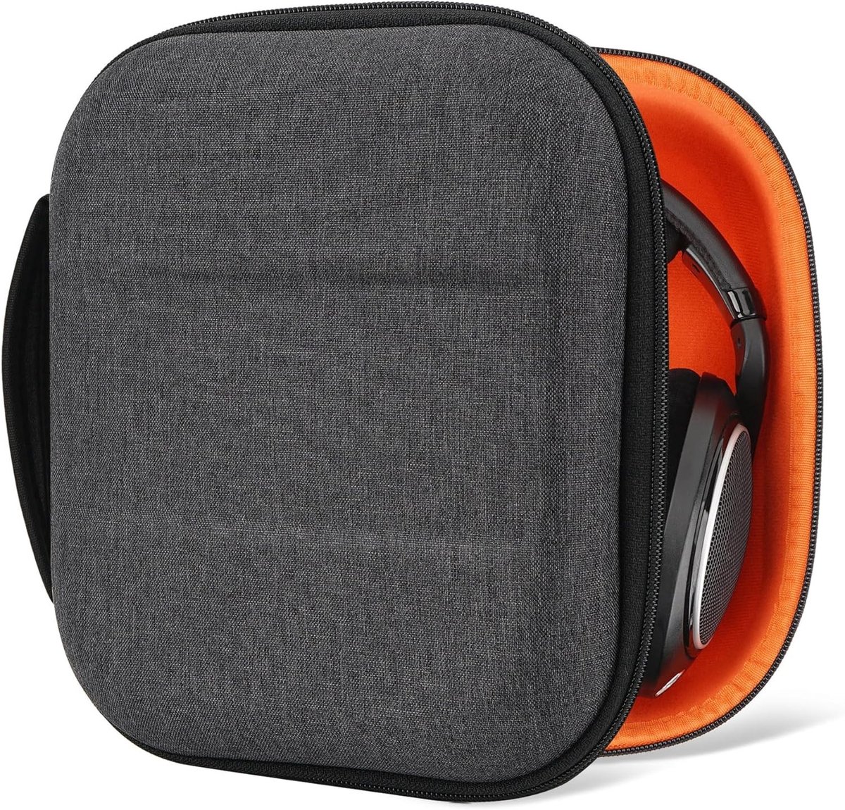 Hoofdbescherming voor Sennheiser HD400PRO, HD560S, HD598, HD599SE, HD280PRO en HD600 - Vervangende Hardcase met Kabelopslag en Duurzaam Ontwerp (Donkergrijs)