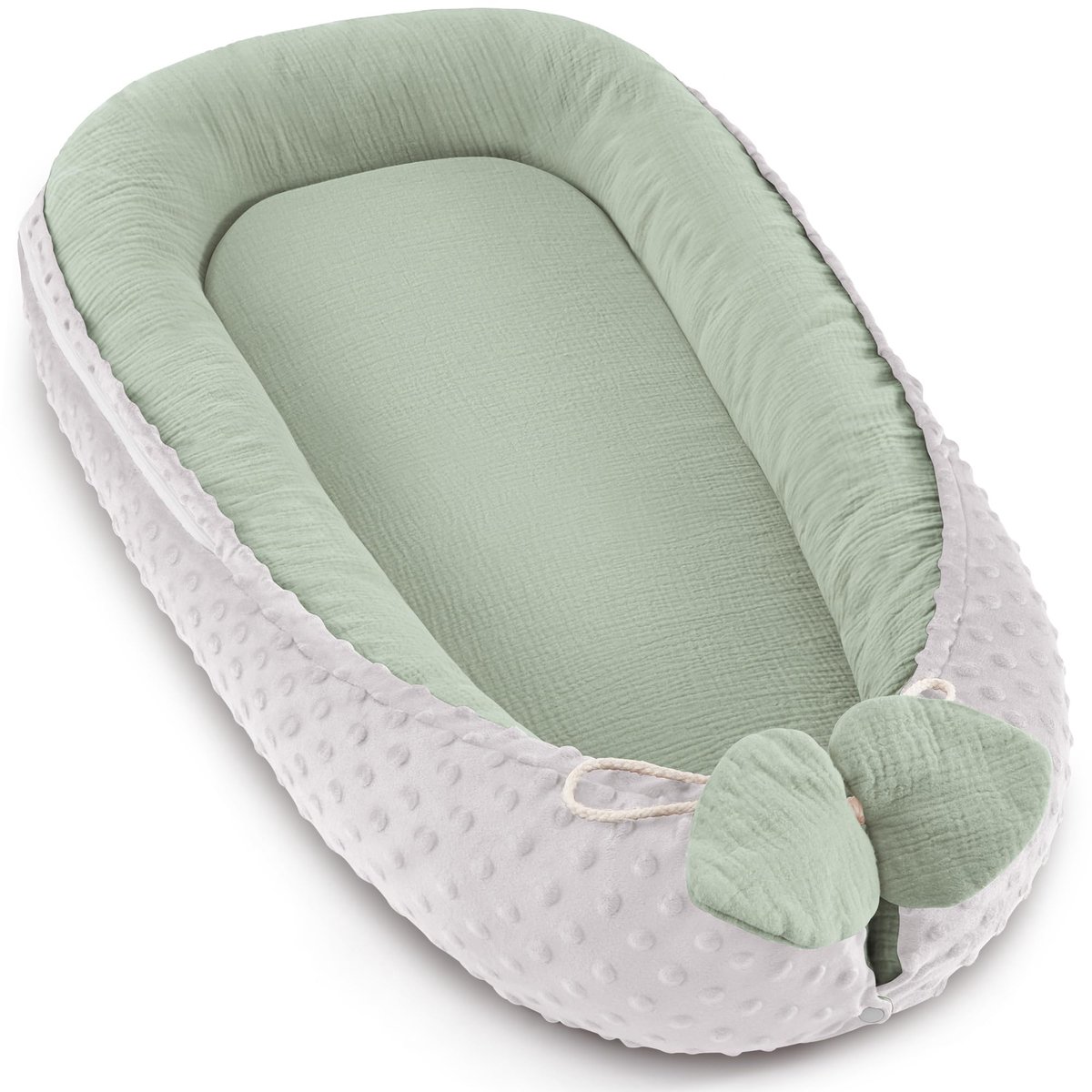 Babynestje 90 x 55 cm - dubbelzijdig - multifunctioneel - ideaal voor pasgeborenen - ShopVlot