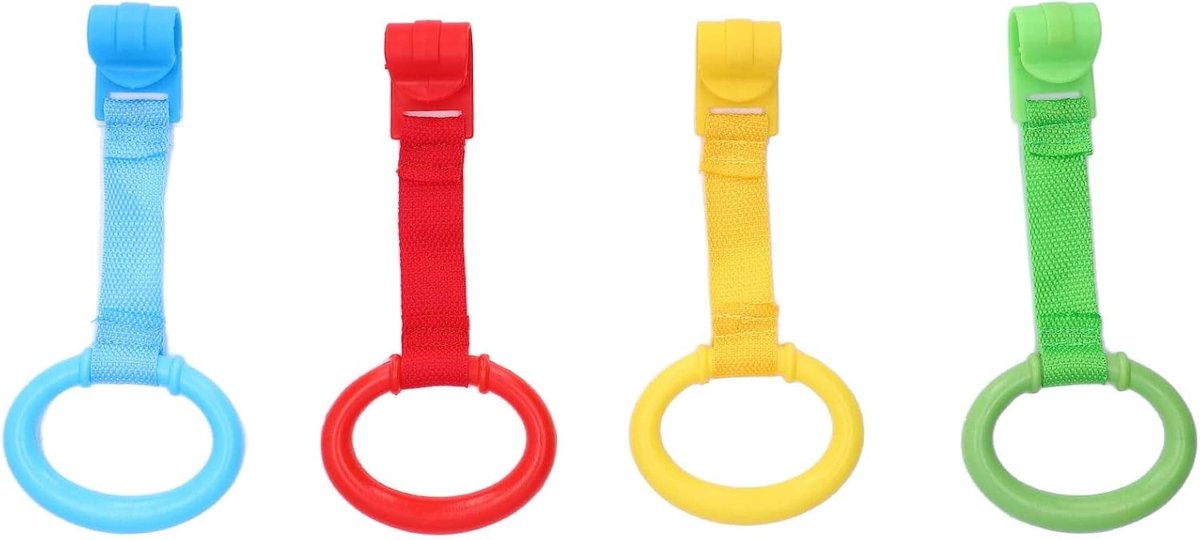 Ergonomische Loopringen voor Baby's - Lichtgewicht Pull Rings voor Oefeningen en Spelen in de Speelbox met Meerkleurige Opties