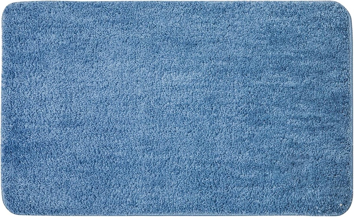 Zachte en Absorberende Badmat - Antislip Douchemattens voor Badkamer, Keuken en Entree - 50x80 cm Blauw