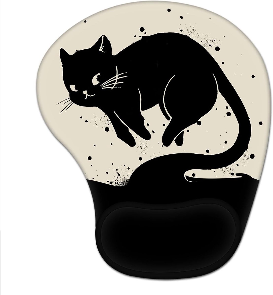 Ergonomische Muismat met Gelkussen in Kattenontwerp voor Comfortabel Werken en Spelen