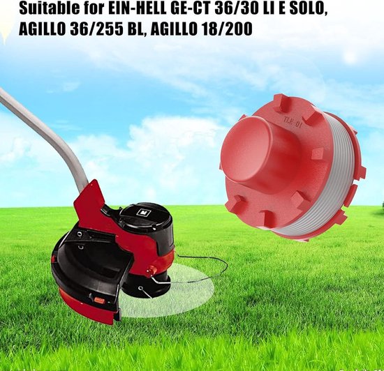 Strimmer Spoelen 2mm Dikte 8m Lang Geschikt voor GE-CT 36/30 LI E SOLO en AGILLO Modellen - 3 Stuks — afbeelding 2
