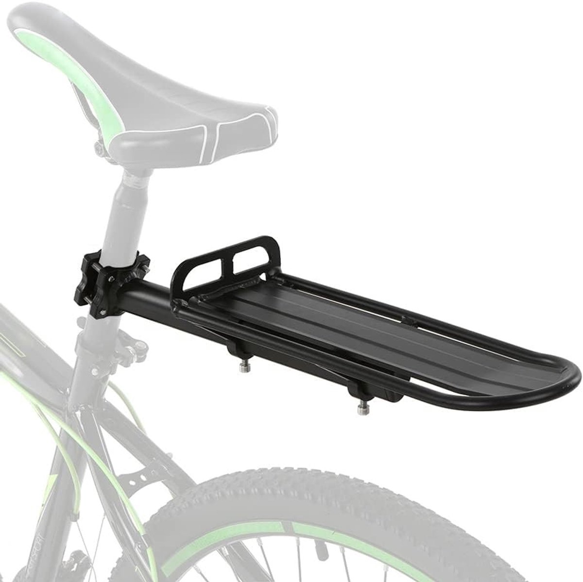 Verstelbare Aluminium Fietsdrager voor Achterop de Fiets, Geschikt voor Bagagedragers en Fietstoebehoren