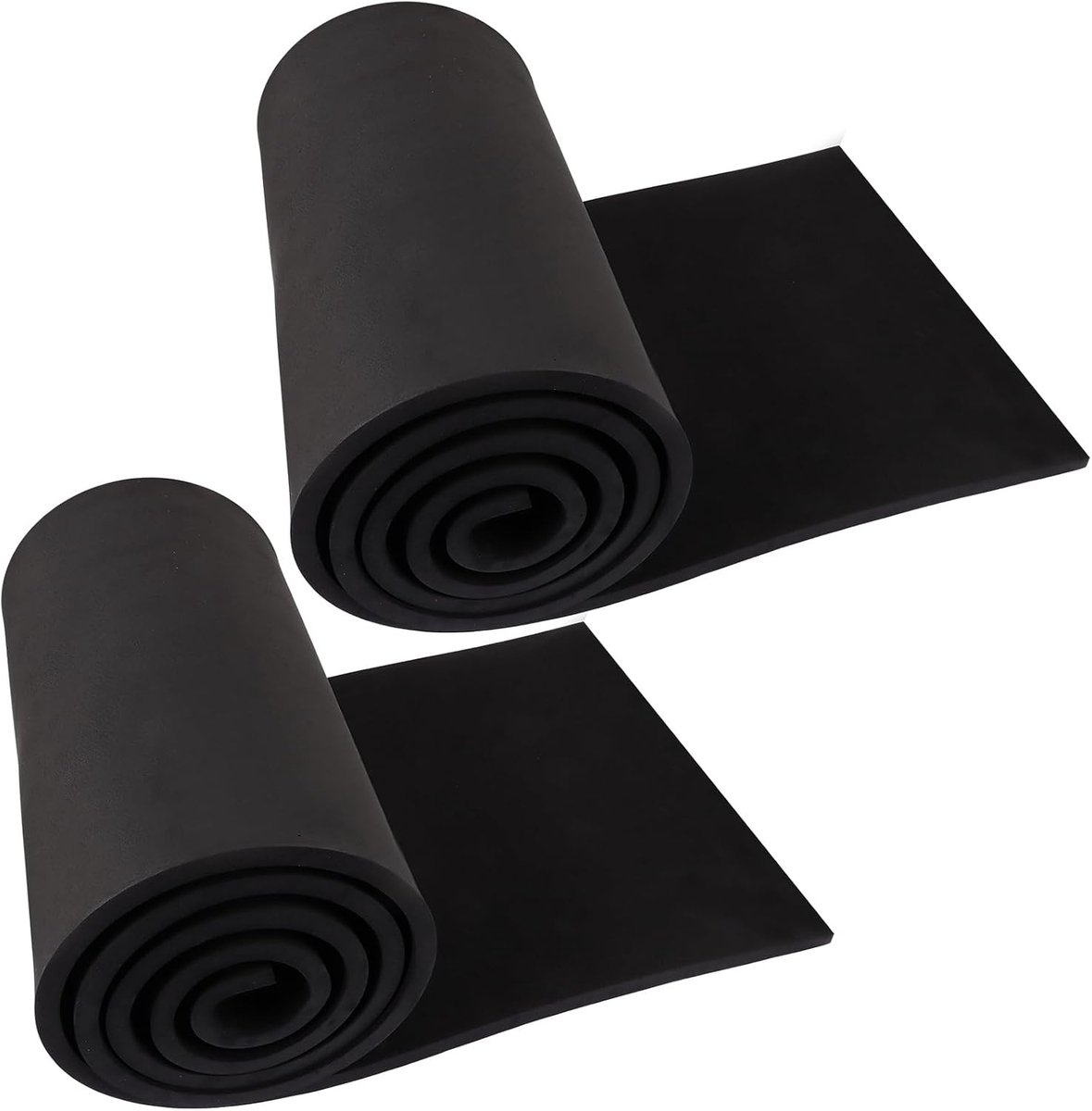 2 Rollen EVA-schuim 10 mm, 33 x 150 cm, Zwart, Hoge Dichtheid voor Cosplay, Knutselen en Doe-Het-Zelf Projecten (2 Stuks)