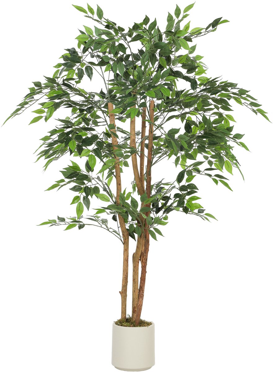 HOMCOM Artificial Plants-Kunststoff-65L x 65B x 150H cm-Grün