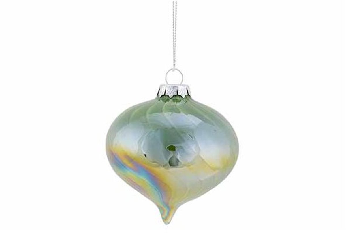 Hanger Tol Spiral Pearl Groen 8x8xh8cm G Las