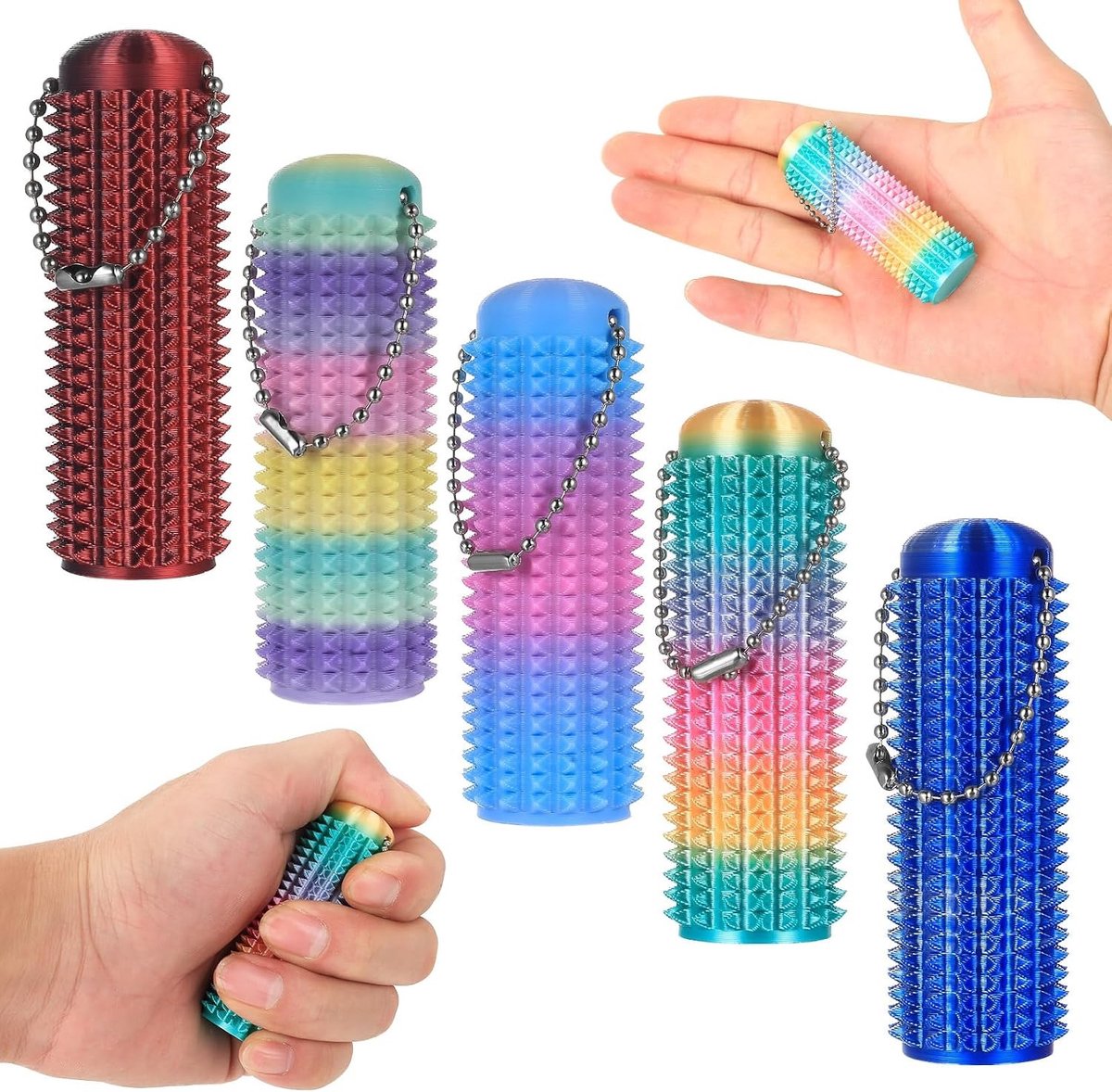 5-delige set met acupressure ballen, stressverlichting massageballen voor rug, benen en voeten, ideaal voor ontspanning en pijnverlichting