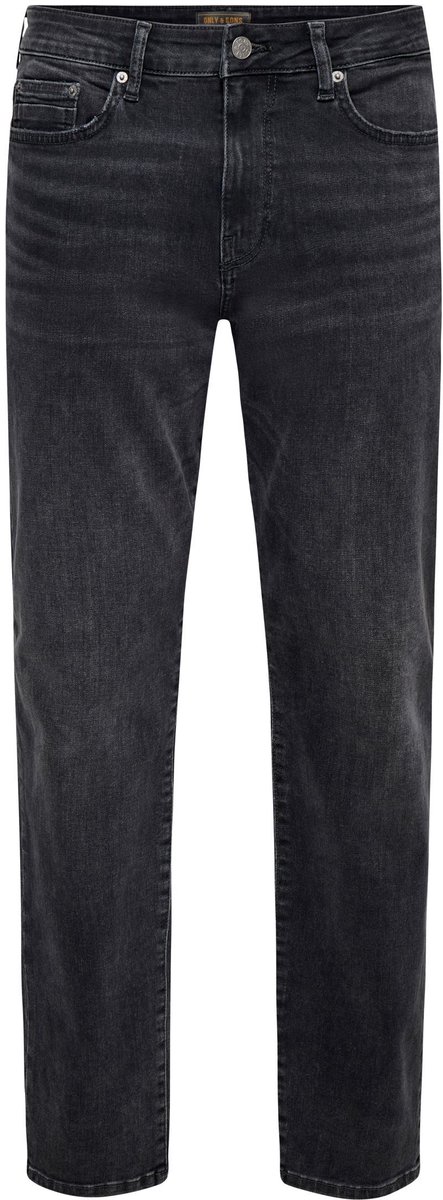 Only & Sons Heren Jeans Broeken regular/straight Fit Zwart 31W / 30L Volwassenen