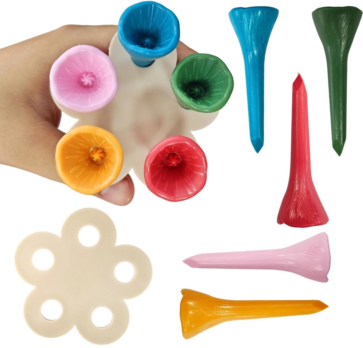 Bijendrinkset met 5 drinkbekers en 1 houder, ideaal waterstation voor bijen en vogels in de tuin, balkon en terras, perfect voor een bloemenrijke omgeving