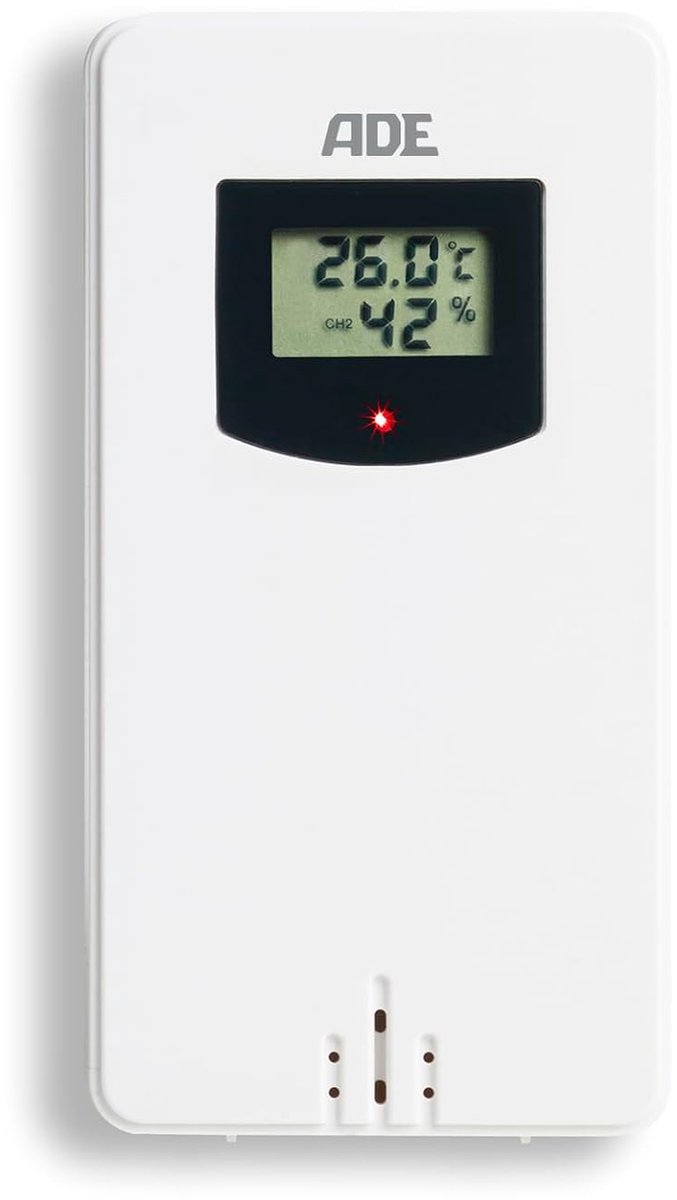 Buitensensor voor Weerstation - Wit - Compatibel met Meerdere Modellen - Voor Extra Koppeling van Sensors