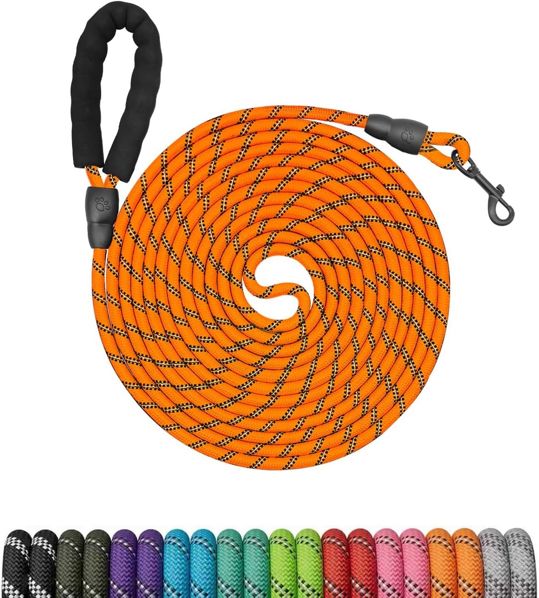 Sleepriem voor honden 5m,Waterafstotend,afsluitbare karabijnhaak,Trainingslijnen voor honden,Trainingslijnen voor - ShopVlot
