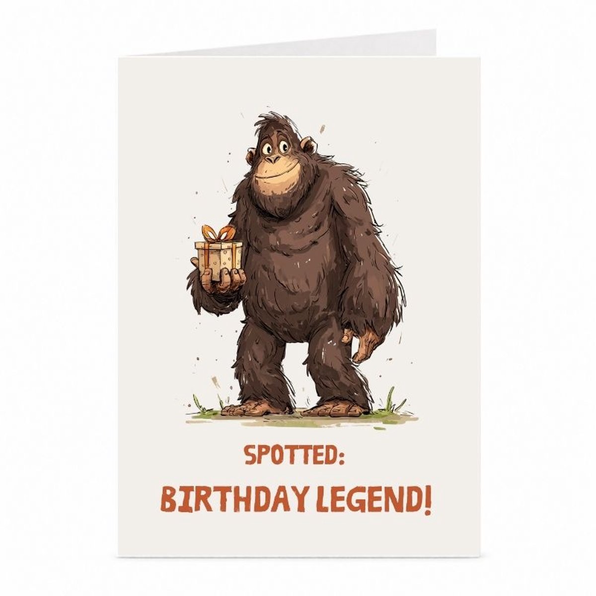 Bigfoot Legende - Verjaardagskaart - JustTheCardGuy - A6 met envelop
