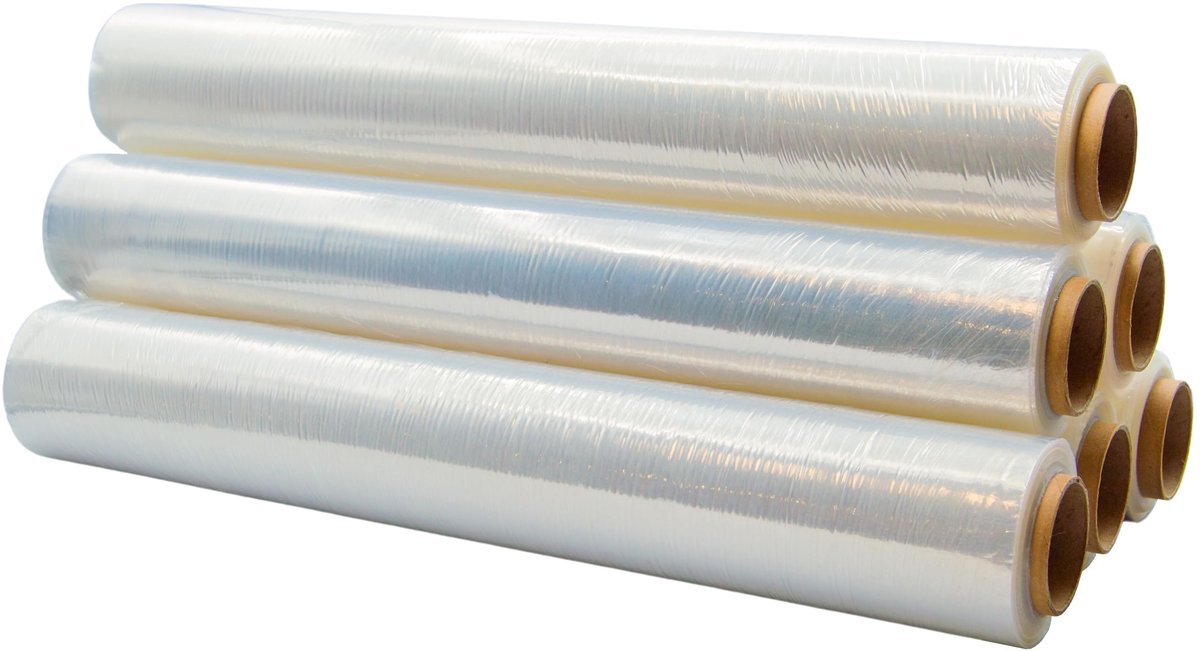 Transparante verpakkingsfolie 50 cm x 200 meter - hoge elasticiteit - ideaal voor verhuizingen - ShopVlot