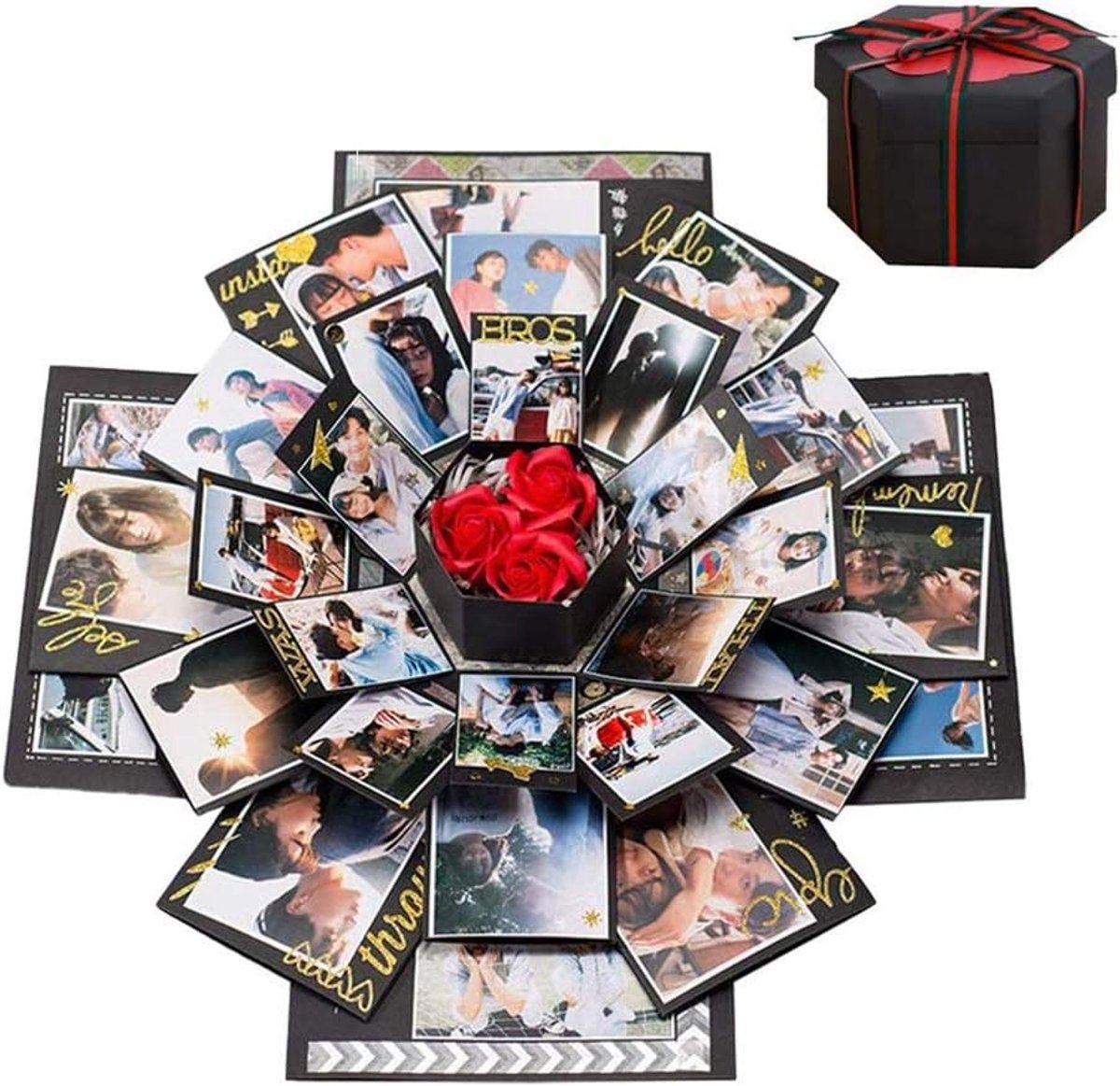 Explosion Box voor Verjaardagen, Valentijnsdag en Trouwerijen - DIY Fotoalbum en Scrapbook voor Persoonlijke Herinneringen