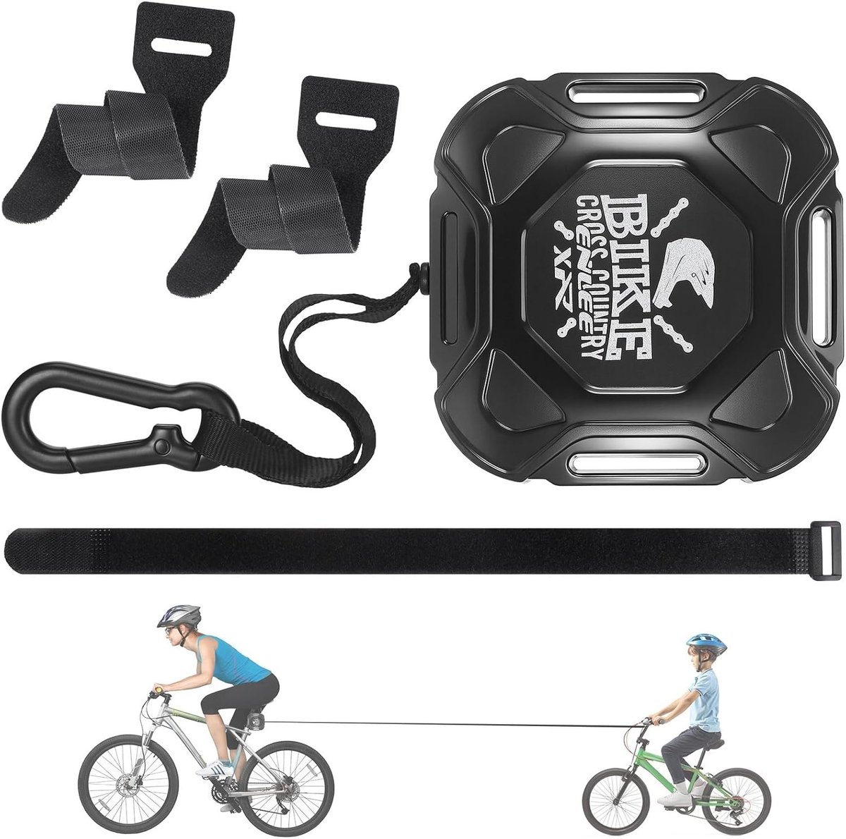 Intrekbare fietskabel voor kinderen van 2,5 m - Draagbare trekriem voor ouder en kind, geschikt voor alle fietsen, tot 100 kg belasting