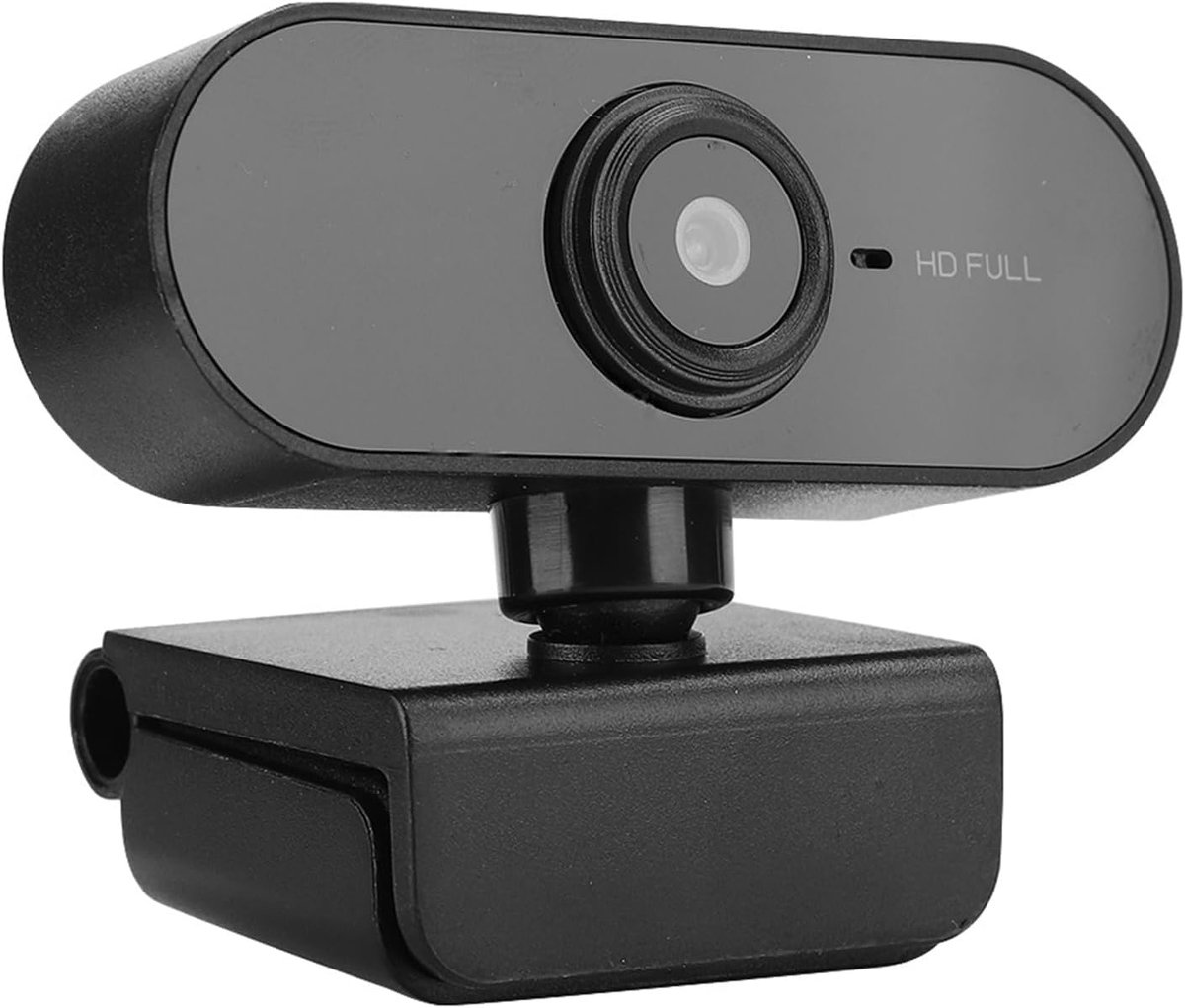 HD 1920x1080 webcam met microfoon - USB 2.0 - 360° draaibaar - ideaal voor livestreaming - ShopVlot