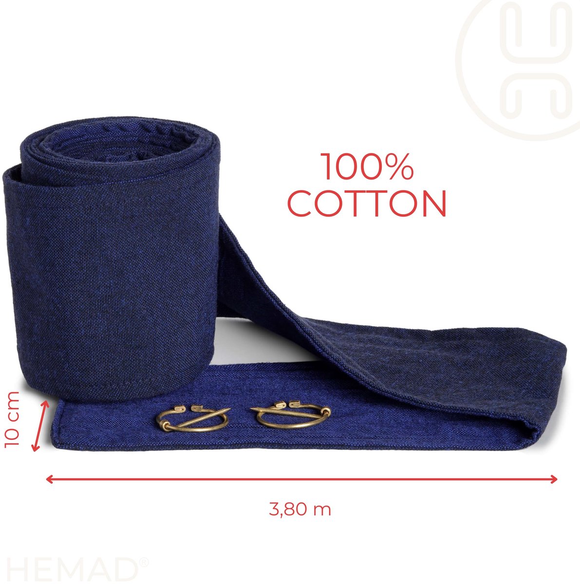 Kuitdoek - Zwaar Katoen - Blauw - Ideaal voor middeleeuwse evenementen - ShopVlot