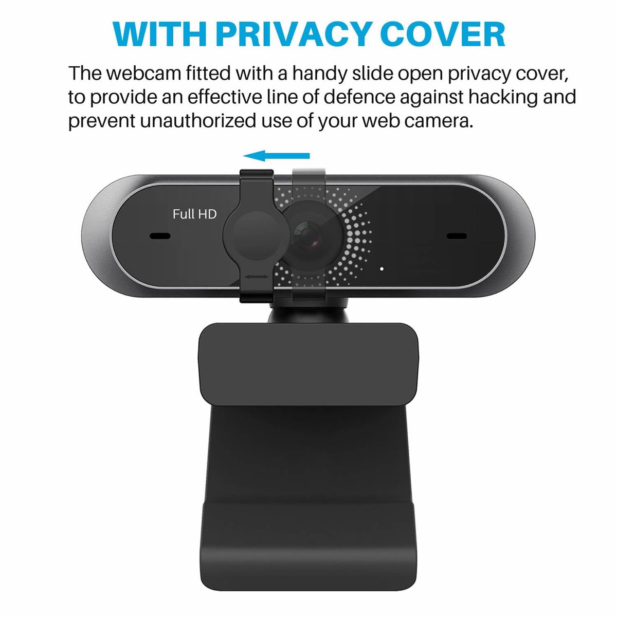 1080P webcam met microfoon - USB-computerwebcamera - softwarecontrole - ideaal voor videobellen - ShopVlot