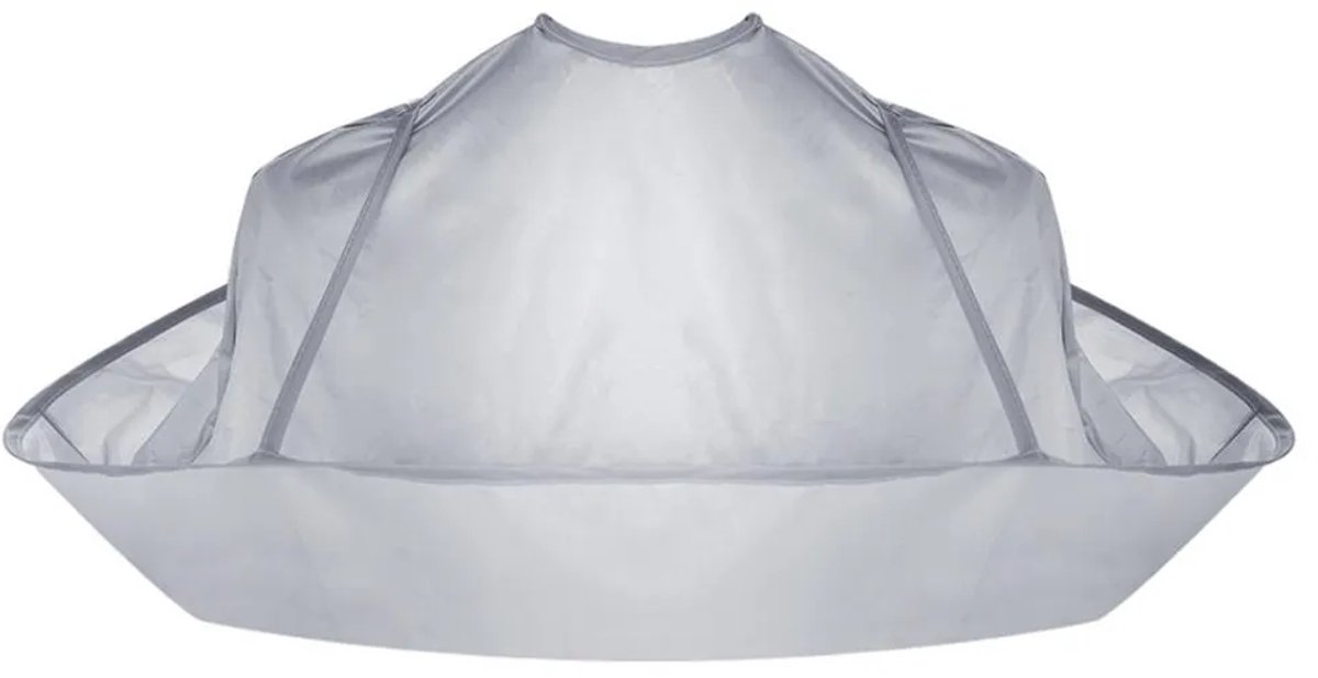 Kapperscape, parapluvormig ontwerp, professionele kapperscape, Geschikt voorkomt dat haar vlekken maakt op kleding en vloeren, 70 cm.