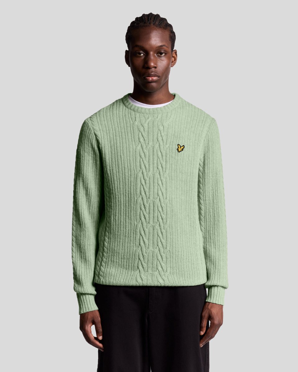 Lyle & Scott - Heren pull - Maat L - Mannen - Groen -