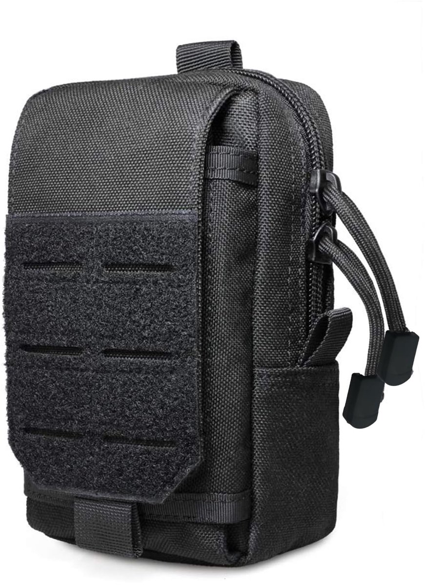 Molle tactische EDC tas - multifunctionele kleine tas - zwart - ideaal voor kamperen - ShopVlot