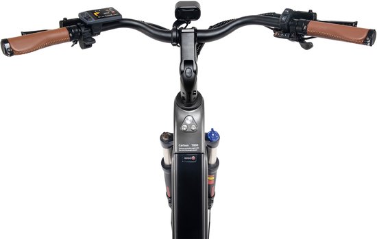 MIHOGO Air Pro Elektrische Fiets-250W Carbon T800 Frame-26 Inch-Dubbele Accu 921,6Wh-Koppelsensor-Shimano 7 Versnellingen-IPS Display-grijs — afbeelding 4