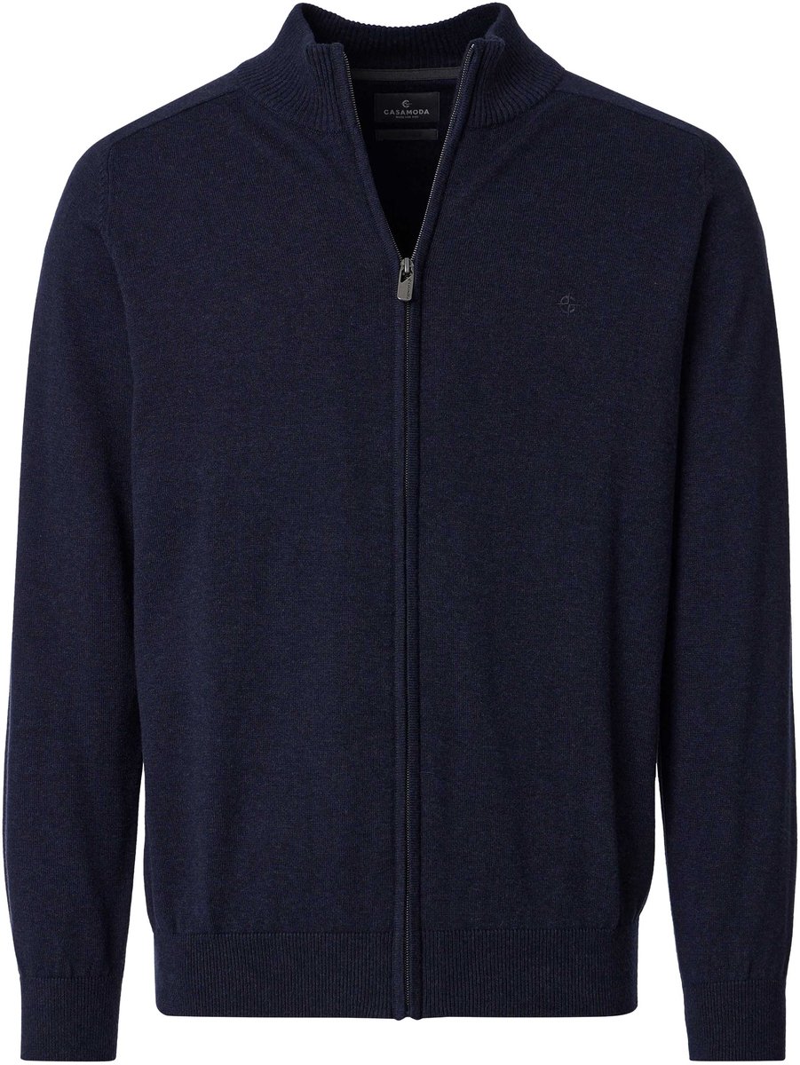 CASAMODA Vest Zip Donkerblauw (navy) - Maat 4XL - Heren